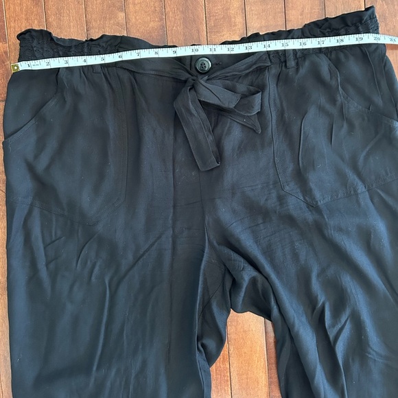 Knox Rose Women’s Black Joggers with Elastic Drawstring Waistband Size XXL - Picture 6 of 8